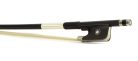 FBC-25/12 ELS  cello bow, 1/2, carbon fiber/black, round, ebony frog, parisian eye, fully nickel mounted