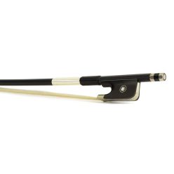   FBC-25/12 ELS  cello bow, 1/2, carbon fiber/black, round, ebony frog, parisian eye, fully nickel mounted