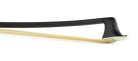 FBC-25/12 ELS  cello bow, 1/2, carbon fiber/black, round, ebony frog, parisian eye, fully nickel mounted