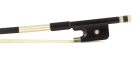 FBC-25/12 ELS  cello bow, 1/2, carbon fiber/black, round, ebony frog, parisian eye, fully nickel mounted