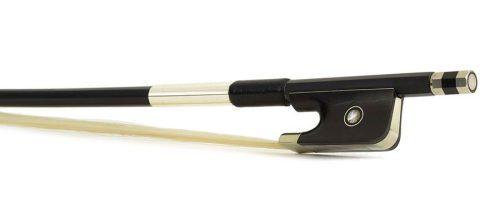 FBC-25/34 ELS  cello bow, 3/4, carbon fiber/black, round, ebony frog, parisian eye, fully nickel mounted