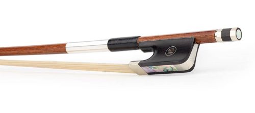 FBC-5044-W ELS  cello bow, 4/4, carbon fiber/wood layered, round, ebony frog, parisian eye, fully nickel mounted