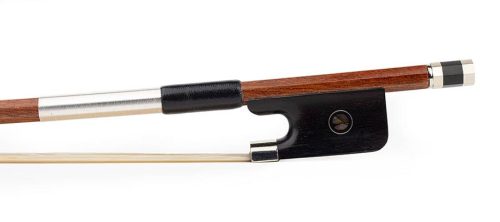 FBC-5044-W ELS  cello bow, 4/4, carbon fiber/wood layered, round, ebony frog, parisian eye, fully nickel mounted
