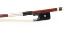 FBDF-5034-W ELS  french d. bass bow, 3/4, carbon fiber/wood layered, round, ebony frog, parisian eye, nickel mounted