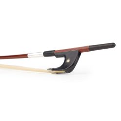   FBDG-5034-W ELS  German d. bass bow, 3/4, carbon fiber/pattern, round, ebony frog, parisian eye, nickel mounted