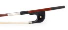 FBDG-5034-W ELS  German d. bass bow, 3/4, carbon fiber/pattern, round, ebony frog, parisian eye, nickel mounted