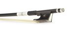 FBV-10/12 ELS  violin bow, 1/2, glass fiber/black, round, ebony frog, parisian eye