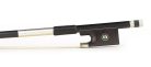 FBV-25/12 ELS  violin bow, 1/2, carbon fiber/black, round, ebony frog, parisian eye, fully nickel mounted