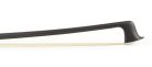 FBV-25/12 ELS  violin bow, 1/2, carbon fiber/black, round, ebony frog, parisian eye, fully nickel mounted