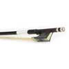 FBV-25/12 ELS  violin bow, 1/2, carbon fiber/black, round, ebony frog, parisian eye, fully nickel mounted