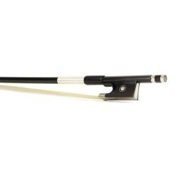   FBV-50/12 ELS  violin bow, 1/2, carbon fiber/pattern, round, ebony frog, parisian eye, fully nickel mounted