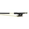 FBV-50/12 ELS  violin bow, 1/2, carbon fiber/pattern, round, ebony frog, parisian eye, fully nickel mounted