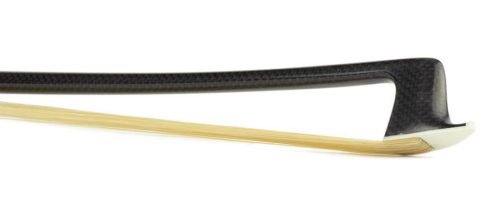 FBV-50/44 ELS  violin bow, 4/4, carbon fiber/pattern, round, ebony frog, parisian eye, fully nickel mounted