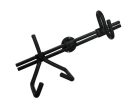 FC-560-A Boston  wall mounted stand for acoustic guitar, horizontal position