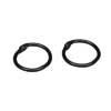 FFR-02 Belcanto  flip folder rings, diam.19 mm., 2 pcs black, easy clip system