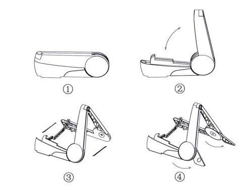 FZS-3 Fzone  foldable plastic stand, A-model, light weight, for small instruments (ukulele, mandolin, violin etc