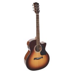   G-40-CESB Richwood Master Series handmade grand auditorium guitar, solid spruce & mahogany, cutaway, Isys+, gloss finish, sunburst