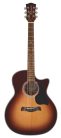 G-40-CESB Richwood Master Series handmade grand auditorium guitar, solid spruce & mahogany, cutaway, Isys+, gloss finish, sunburst