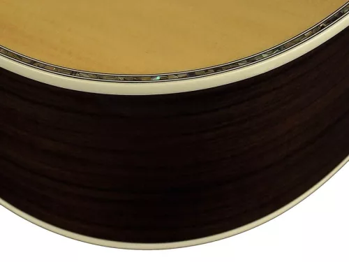 G-70-CEVA Richwood Master Series handmade grand auditorium guitar, solid spruce & rosewood, real abalone, vintage aged, Presys+