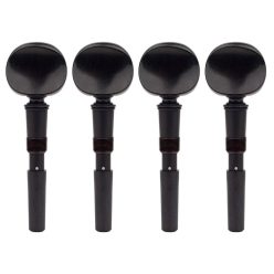   GB-240S121 Perfection Pegs  finetuner peg set cello 4/4, Swiss model, ebony, 12 mm, 4-Set