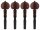 GB-241H121 Perfection Pegs  finetuner peg set cello 4/4, Hill model, rosewood, 12 mm, 4-Set