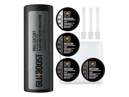 GBMTBLWKIT Gluboost  MasterTint colour additives for cyanoacrylic glue, black and white kit