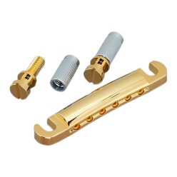   GE101A-GG Gotoh  tailpiece guitar, LP-model, with studs and anchors, stud distance 82mm, aluminium, gold