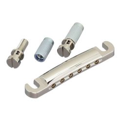   GE101A-N Gotoh  tailpiece guitar, LP-model, with studs and anchors, stud distance 82mm, aluminium, nickel