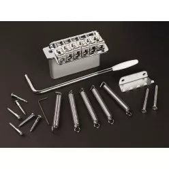   GE101T Gotoh  tremolo, pitch 11,3 mm, zinc-diecast block, steel sheet metal saddles, 6 pivot points, chrome