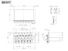 GE101T Gotoh  tremolo, pitch 11,3 mm, zinc-diecast block, steel sheet metal saddles, 6 pivot points, chrome