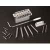 GE101T Gotoh  tremolo, pitch 11,3 mm, zinc-diecast block, steel sheet metal saddles, 6 pivot points, chrome