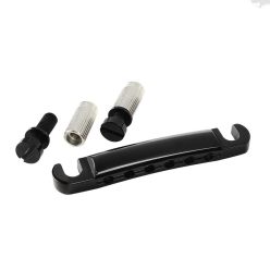   GE101ZB Gotoh  tailpiece for guitar, LP-model, with studs and anchors, black