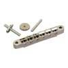 GE104B-N Gotoh  bridge for e-guitar, "tune-o-matic", thumbwheel spacing 74,0mm, hard zinc saddles, nickel