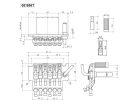 GE1996T33B Gotoh  locking tremolo, pitch 10,8 mm, 33mm steel block, steel saddles, black chrome