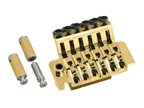 GE1996T33GG Gotoh  locking tremolo, pitch 10,8 mm, 33mm steel block, steel saddles, gold