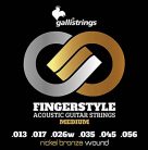 GFS1356 Galli Fingerstyle string set acoustic, nickel & bronze winding, medium 013-017-026w-035-045-056