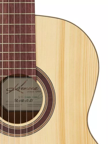 GG65S Kremona Green Globe classic guitar solid spruce and sapele, open pore finish