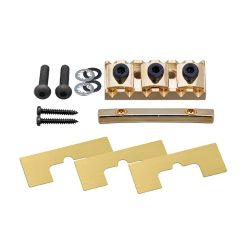   GHL-1GG Gotoh  locking nut, 43mm width, 36.5mm string spacing, through neck type, gold