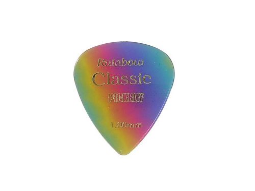 GP21-100 Pickboy Celltex picks with "rainbow"-design, 50-pack, 1.00 mm.