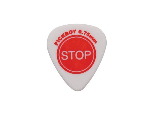 GP2502-075 Pickboy Celltex picks with "stop"-design, 50-pack, 0.75 mm.