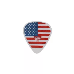   GP784-100 Pickboy Celltex picks with "USA flag"-design, 50-pack, 1.00 mm.