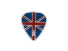 GP785-075 Pickboy Celltex picks with "union jack"-design, 50-pack, 0.75 mm.