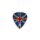 GP785-075 Pickboy Celltex picks with "union jack"-design, 50-pack, 0.75 mm.