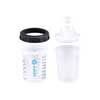 GPS125/180 Gerko  closed PPS paint system 180ml, 1 outer cup with 50 inserts and 50 lids (with 125 micron strainer)