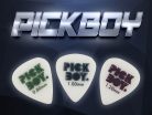 GPSGWR080/S Pickboy  PolyAcetal picks with classic '70s Pickboy logo, 12-pack, 0.80 mm