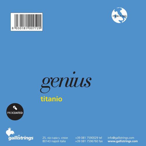 GR-35 Galli Genius Titanio string set classic, light tension, 029-032-040-028-033-042
