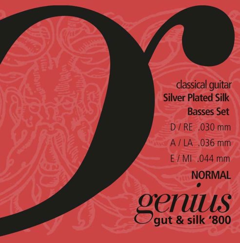 GR3044 Galli Genius Gut & Silk basses set normal tension, 030-036-044