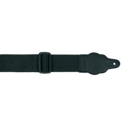   GRS-1-BK Boston  guitar strap 10-pack, 10 nylon straps with leather slips, 5 cm. wide, black