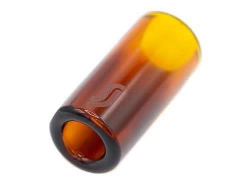 GRS-MC/RH The Rock Slide  moulded glass Rhett Shull signature slide, size M (inside 19 - length 60.0mm) amber edition