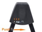 GS-283-A Boston  semi-foldable stand, A-model with lock, metal, black, for acoustic guitar